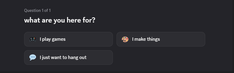 Onboarding question new members answer when they join